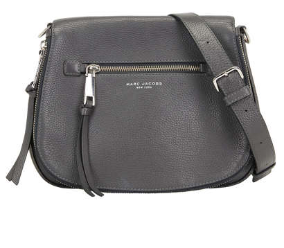 Recruit Nomad, &pound;140, Handbags, Grey, Leather, Front view